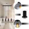 ZMH Pendelleuchte Esstisch Hängelampe Vintage Esszimmer Pendellampe E27 Hängeleuchte 4 Flammig Esszimmerlampe Höhenverstellbar Industrial Esszimmerlampe für Schlafzimmer Büro (ohne Leuchtmittel) Bild 2