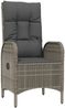vidaXL 3-tlg. Garten-Lounge-Set mit Kissen Grau Poly Rattan 319907 Bild 5