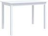 vidaXL Esstisch Weiß 114x71x75 cm Massivholz Gummibaum 247362 Bild 2