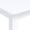 vidaXL Esstisch Weiß 114x71x75 cm Massivholz Gummibaum 247362 Bild 5