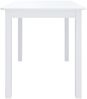 vidaXL Esstisch Weiß 114x71x75 cm Massivholz Gummibaum 247362 Bild 4