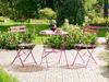 Bistro Set FIORI Metall Rosa Bild 3