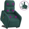 vidaXL Massagesessel mit Aufstehhilfe Dunkelgrün Stoff 3206810 Bild 2