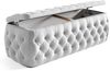 Boxspringbett Schlafzimmerbett ERNESTO Nr. 4 120x200cm in Elisa Velvet Hellgrau Bild 5
