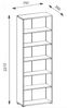 Aktenregal >Clermont< (BxHxT: 79,1x221,2x35 cm) in Sonoma/Eiche Bild 2