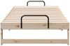 vidaXL Bettrahmen Braun 75 x 190 cm Massives Kiefernholz 873154 Bild 5