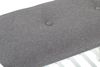 Sitzbank >Eder 1< in weiß-grau aus Bambus, Polyester - 60x44x30cm (BxHxT) Bild 4