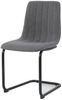 Stuhl Polyester Metall 43 x 87 x 53 cm Schwarz Grau Bild 2