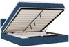 vidaXL Ottoman-Bett mit Matratze & LEDs Blau 160x200 cm Stoff 3312408 Bild 2