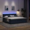 vidaXL Ottoman-Bett mit Matratze & LEDs Blau 160x200 cm Stoff 3312408 Bild 3