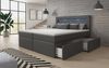 Boxspringbett Rinori mit LED, USB und Stauraum 140x200 Grau H3 (70-100kg) Bild 4