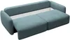 Vente-unique - VOPOZA Sofa Stoff Blau - B 103 cm x H 87 cm x L 238 cm Bild 5