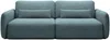 Vente-unique - VOPOZA Sofa Stoff Blau - B 103 cm x H 87 cm x L 238 cm Bild 2