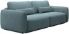 Vente-unique - VOPOZA Sofa Stoff Blau - B 103 cm x H 87 cm x L 238 cm Bild 3