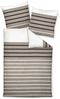 Bettwäsche Janine Mako Satin J.D. 87017-07 Streifen taupe 135x200 Bild 2