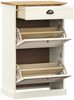 vidaXL Schuhschrank VIGO 60x35x96 cm Weiß Massivholz Kiefer 353170 Bild 4