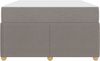 vidaXL Bettrahmen mit Matratze Taupe 120 x 200 cm Stoff 3398383 Bild 5