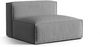 Micadoni Modul Nuria 2-Sitzer Samt Grau Bild 2
