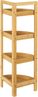 Bambus Badregal Lestijärvi Eckregal mit 4 Ablagen 80x23x23cm [en. casa] Bild 4