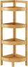 Bambus Badregal Lestijärvi Eckregal mit 4 Ablagen 80x23x23cm [en. casa] Bild 3