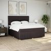 vidaXL Boxspringbett mit Matratze Dunkelbraun 180x200 cm Stoff 3292145 Bild 3