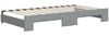 vidaXL Tagesbett Ausziehbar mit Schubladen Hellgrau 100x200 cm Stoff 3197485 Bild 5