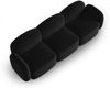 Micadoni Sofa Blair 3-Sitzer Samtstoff Schwarz Bild 4