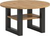 Runder Couchtisch Seattle - Artisan Eiche / Grau Bild 1