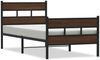 vidaXL Bettgestell ohne Matratze mit Kopf- und Fußteil 75x190 cm 4017159 Bild 2