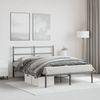 vidaXL Bettgestell mit Kopfteil Metall Schwarz 140x190 cm 355365 Bild 4