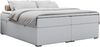 Boxspringbett - Doppelbett mit Multipocket-Matratze - BESS -180x200 - Weiß Kunstleder - H4 Bild 3
