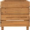 vidaXL Hochbeet 100x40x38 cm Teak Altholz und Stahl 47422 Bild 4