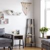 Vasagle Eckregal, Leiterregal, Standregal, Bücherregal, 4 Ebenen für Zuhause, Wohnzimmer, Schlafzimmer, Balkon, greige-schwarz von Songmics LLS034M01 Bild 2