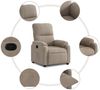 vidaXL Relaxsessel Taupe Mikrofasergewebe 373449 Bild 4