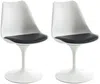 Vente-unique - XAFY Stuhl Plastik SchwarzWeiß - B 56,5 cm x H 82 cm x L 49 cm Bild 3