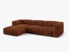 Micadoni Ecksofa Martina 3-Sitzer Links Kord Ziegel Bild 2
