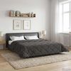 vidaXL Ganzjahresbettdecke Gepolstert Anthrazit 200 x 200 cm 42026232 Bild 4