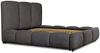 Polsterbett Doppelbett GRACIA 180x200cm Komplettset in Stoff Macau Anthrazit Bild 3