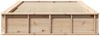 vidaXL Bettrahmen Braun 140 x 200 cm Massives Kiefernholz 3385715 Bild 5