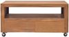 vidaXL TV-Schrank mit Rollen 80x50x42 cm Teak Massivholz 326130 Bild 4