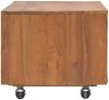 vidaXL TV-Schrank mit Rollen 80x50x42 cm Teak Massivholz 326130 Bild 5