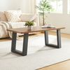 Tischgestell 2er Set Lülsfeld 40x43cm Schwarz [en. casa] Bild 3