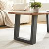 Tischgestell 2er Set Lülsfeld 40x43cm Schwarz [en. casa] Bild 2