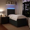 vidaXL Boxspringbett mit Matratze Schwarz 90x190 cm Samt 3293082 Bild 4