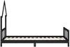 vidaXL Kinderbett Schwarz 90x190 cm Massivholz Kiefer 834563 Bild 5