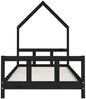 vidaXL Kinderbett Schwarz 90x190 cm Massivholz Kiefer 834563 Bild 4
