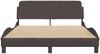 vidaXL Bettgestell "Dover" Dunkelbraun 140x190 cm Stoff 373168 Bild 4