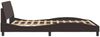 vidaXL Bettgestell "Dover" Dunkelbraun 140x190 cm Stoff 373168 Bild 5