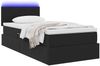 vidaXL LED-Speicherbett mit Matratze Schwarz 90 x 200 cm Samt 3371309 Bild 3