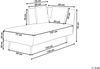 Chaiselongue cremeweiß rechtsseitig RIOM Bild 2